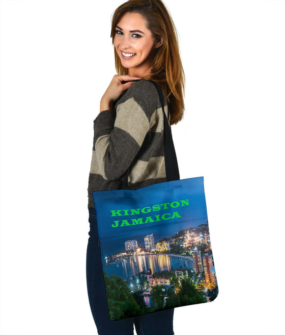Kingston  Jamaica | North America| Night Skyline| Tote Bag